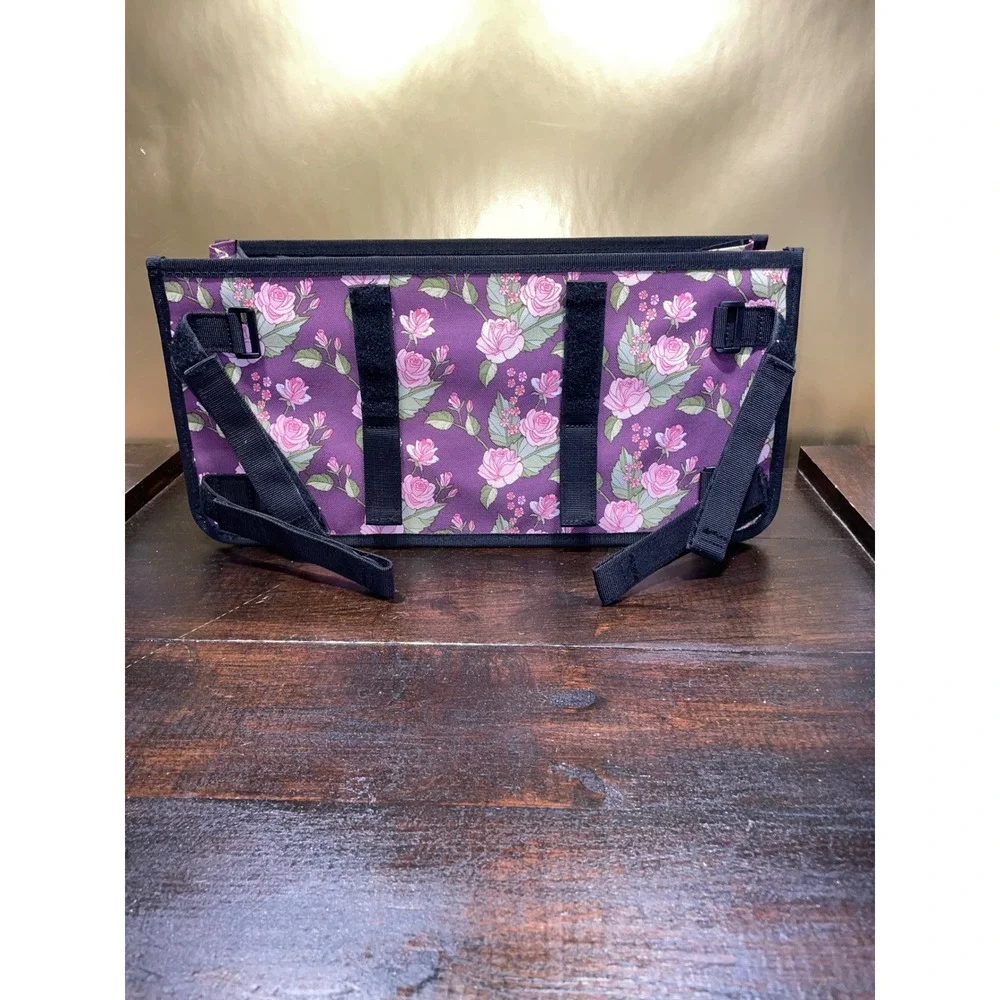 SupreGear Floral Purple Walker Wheelchair‎ Organizer Bag Tote Storage Pockets